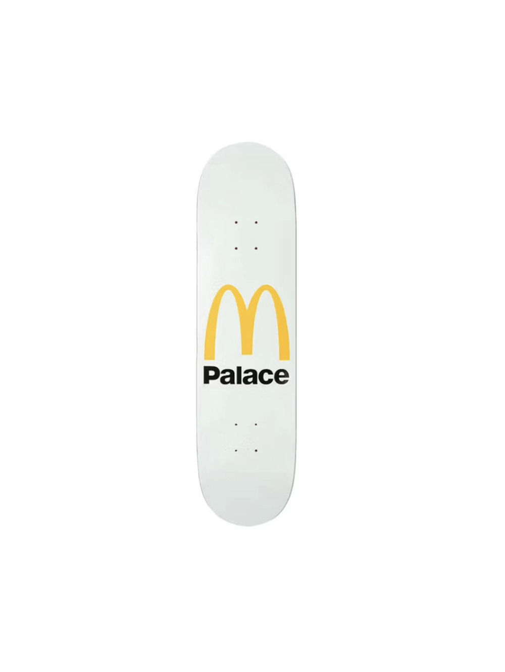 Palace x McDonald's Logo Skateboard Deck White